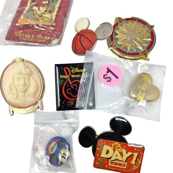 Disney Enamel Pin Lot (10) AS IS - Perfect for Crafts - Picture 1 of 5